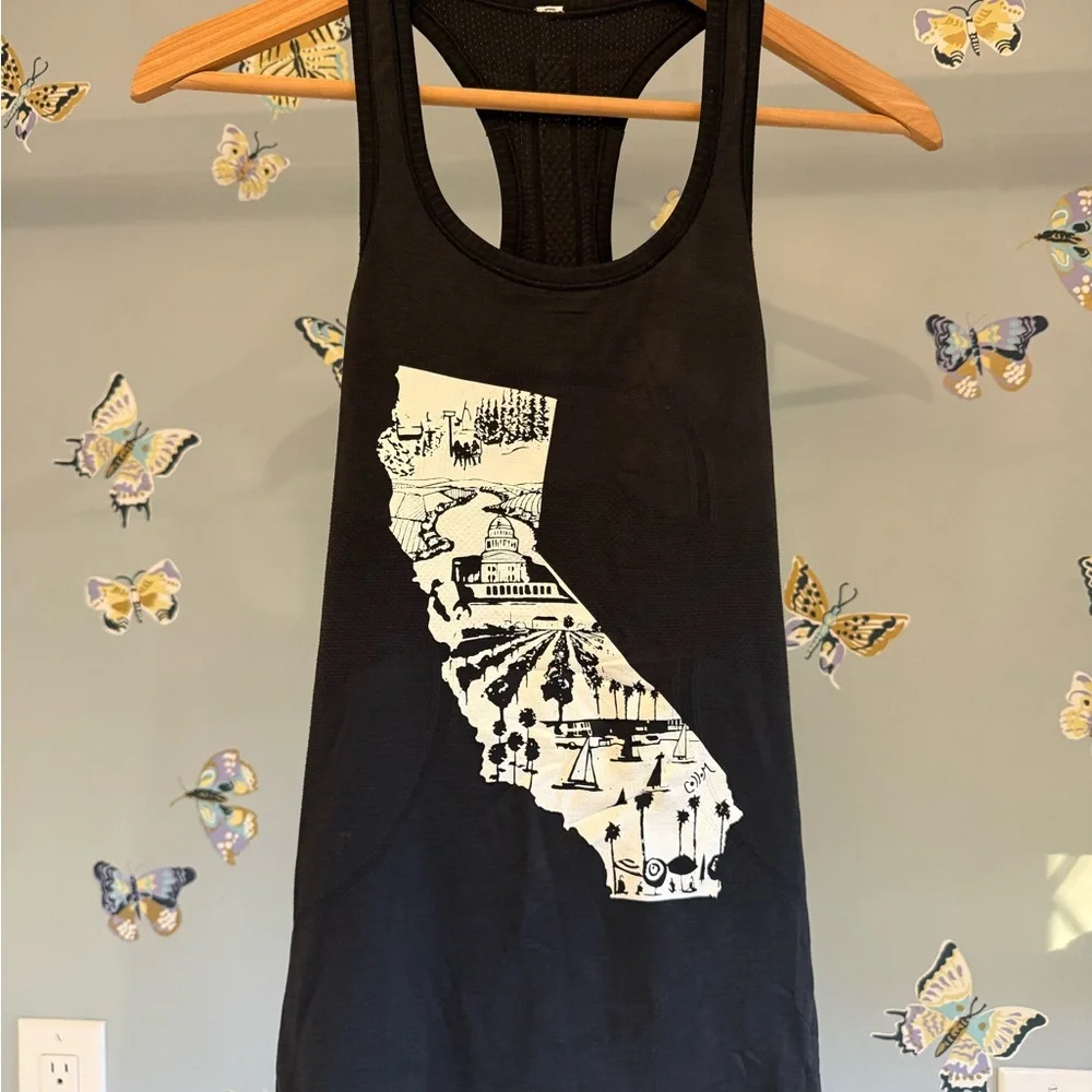 lululemon athletica x Tim Collom Black Tank Top - Picture 1 of 3